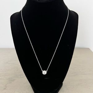 Sterling Silver 18 inches CZ Diamond necklace
